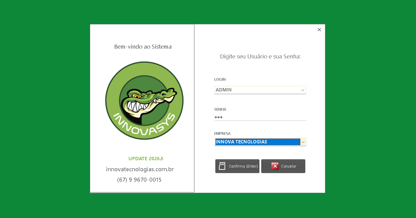 Tela de Login